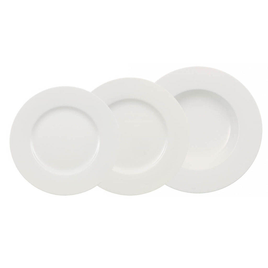 Wonderful World White Набор тарелок на 4 персоны, 12 предметов (1011558763) Villeroy & Boch - spb.v-b.ru