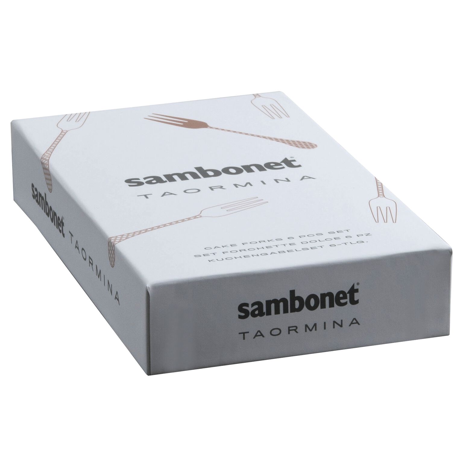 Sambonet Вилка для торта, набор 6 штук Taormina Black (52766KA5) Sambonet - spb.v-b.ru