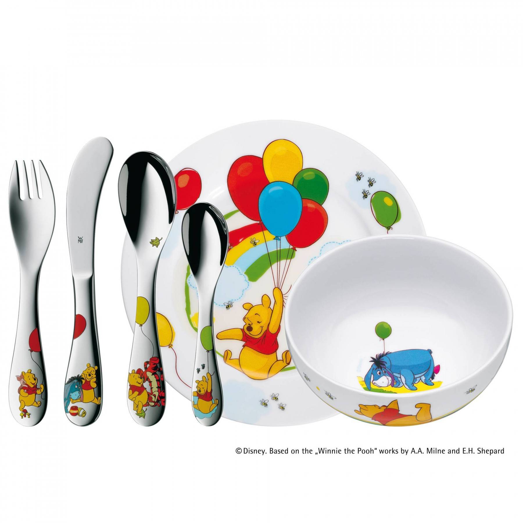 WMF Winnie Детский набор посуды 6 предметов (1283509964) WMF - spb.v-b.ru